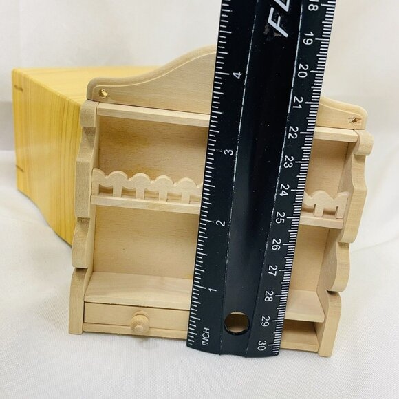 Bodo Hennig Dollhouse 232 Wandregal With Only One Drawer Original Box Wall Shelf - Picture 8 of 12